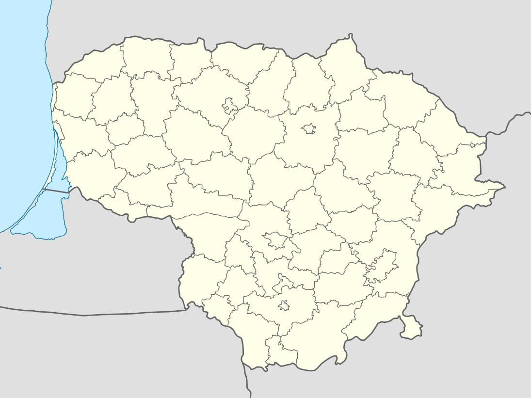 Քարտեզ Լիտվայի վեկտոր