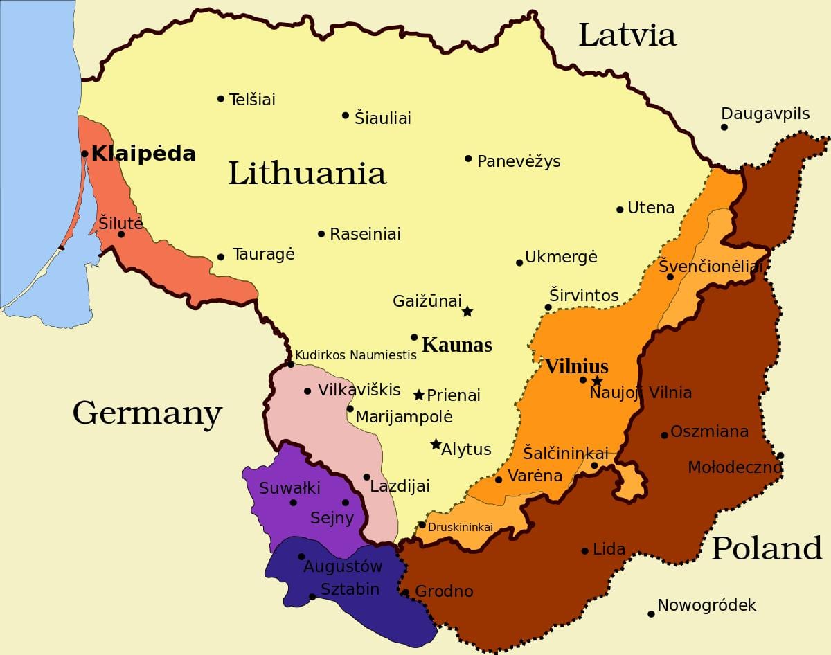 քարտեզի կաունասի, Լիտվա