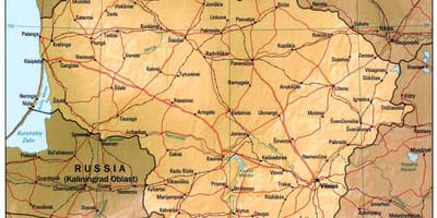 Լիտվայի Քարտեզ