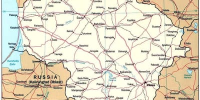 Լիտվայի Քարտեզ